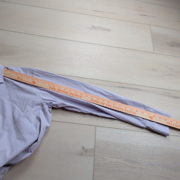 Eton Shirt Mens 15.5 39 Slim Purple Diamond Textured Dress Button Up Long Sleeve - Picture 10 of 12